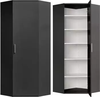 Procontour Eckschrank Clara Anthrazit 64x167x64cm (32712906-0)