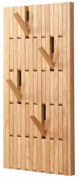 Home Deluxe QUEST Garderobenpaneel Hevea hellbraun, 55x4x105cm