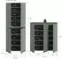 xonox.home Scarpa 2-teiliges Universalschrank-Set, Smoke Green, 190x37x175cm (X7UP8S01)