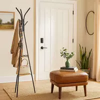 5five Simply Smart - Kleiderst&auml;nder 6 Haken Metall Holz Schwarz Aliaj - 5five