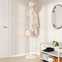 vidaXL Garderobenst&auml;nder Wei&szlig; 183 cm Pulverbeschichtetes Eisen
