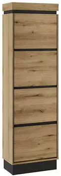 Meble W&oacute;jcik Corte Schuhschrank 4 Klappen, Coast Evoke Eiche Dekor, 54x176x29cm (CORGK2)