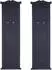 Mendler Garderobe T33 Wandgarderobenpaneel Holz 109x28x4cm dunkelgrau (62107)