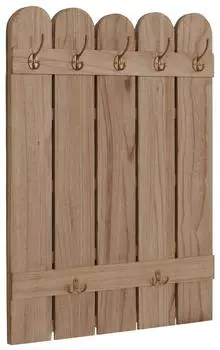 MCW Wandgarderobe MCW-N95 Paulownia 7 Haken 86x60cm (95008)