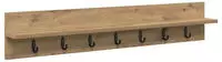 vidaXL Wandmontierter nachttisch Artisan-Eiche 100 x 10,5 x 18 cm