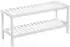 Songmics Orlando Schuhregal Bambus 2 Ebenen, weiß, 26x70x33cm (LBS02WT)