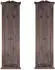 MCW Garderobenpaneel H33 2er-Set Holz Wandhaken 109x28cm braun Shabby (T33-2)
