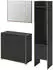 xonox.home Bueno Garderoben-Set Basalt / Nox Oak, 152x189x37cm (3-tlg.)