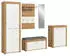 xonox.home Jam Garderobenkombination 6-teilig Wotan Eiche/Weiß 285x191x35cm (X8BK6G12)