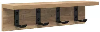 vidaXL Wandmontierter Kleiderst&auml;nder mit Regal Artisan-Eiche (874354)