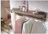 Massivmoebel24 VILLANDERS Wandgarderobe Wildeiche 120x20x25cm bianco geölt (48-900-200-1034)