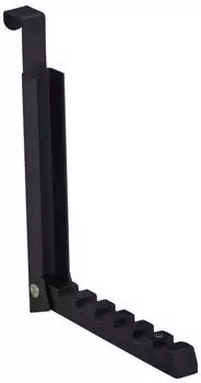 Relaxdays Klapphaken T&uuml;rgarderobe Schwarz 4er-Set