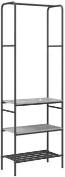 vidaXL Kleiderst&auml;nder mit Ablage Grau Sonoma 60x30x171cm Holzwerkstoff