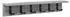 vidaXL Wandmontierter Garderobenhalter Grau Sonoma 60x10,5x10,5cm
