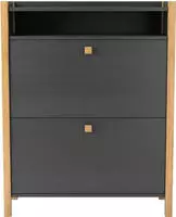 Woodman Schuhbank "Charis" im skandinavian Design, Holzfurnier aus Eiche,