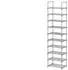 BOXXX WAKILI Schuhregal Metall/Kunststoff, grau, 45x30x174cm (WAKILI)