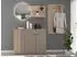 Innostyle Pisa Garderobenpaneel 70x175x30cm Holzwerkstoff/Metall (30B4RM40)