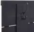 MCW Wandgarderobe C89 Family Shabby-Look Paulownia 90x60cm Dunkelgrau (MCW-C89)