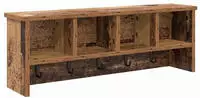 vidaXL Wandmontierter nachttisch Altholz 75 x 16 x 26 cm Holzwerkstoff