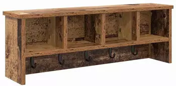 vidaXL Wandgarderobe Altholz-Optik 75x16x26cm Holzwerkstoff (874321)