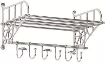 vidaXL Wandgarderobe mit Kleiderhaken, Aluminium (357832)
