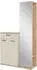 XORA Garderobe Creme 1 Fächer 1 Schubladen 105x188x38 cm (887013202) eiche