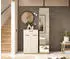 XORA Garderobe Creme 1 Fächer 1 Schubladen 105x188x38 cm (887013202) eiche