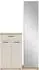 XORA Garderobe Creme 1 Fächer 1 Schubladen 105x188x38 cm (887013202) eiche