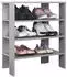 Ricoo Schuhregal WM039 schmal 3 Ebenen Holz Platingrau (WM039-PL)