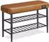 Vasagle EKHO Schuhbank Kunstleder Karamellbraun 80x50x30cm 135kg (LSB054K01)