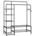 Songmics Kleiderständer offener Kleiderschrank 7 Ablagen Metall schwarz (HSR182B01)