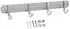 Intirilife Garderobenleiste Modell D Edelstahl 4 Haken 30x4.7cm (IL-100407)