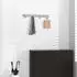 Intirilife Garderobenleiste Modell D Edelstahl 4 Haken 30x4.7cm (IL-100407)