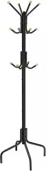 Songmics Garderobenst&auml;nder Metall 12 Haken, 4 Beine, 180cm, Schwarz (RCR031B01)