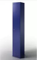 Bisley Garderobenschrank Office, 1 Abteil, 1 Fach, T 305 mm, Farbe oxfordblau
