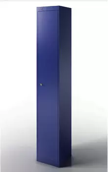 Bisley Office Garderobenschrank 1 Abteil, Metall, oxfordblau, 305x305x1802mm (CLK121639)