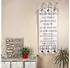 Mucola Wandgarderobe Shabby Chic Holz 6 Haken 100x40cm