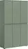 xonox.home Scarpa Hochschrank 6-türig Smoke Green 105x175x37cm (X7UP8823)