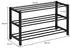 Idimex NAVAN Schuhregal Metall, 3 Ablagen, 80x45x29cm, schwarz (18481)