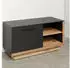 trendteam Synnax Garderobenbank mit Schuhfach Anthrazit/Eiche 90x48x40cm (213431084)