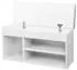 HTI-Living Kara Garderobenbank Schuhbank MDF 3 Fächer 100kg 46x80x30cm
