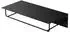 ML-Design Wandgarderobe mit Hakenleiste, Kleiderstange & Hutablage, Stahl, 60x30x15cm, Schwarz