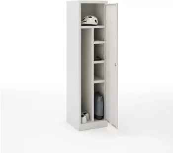 Bisley Primary Locker Garderobenschrank 450x1800x450mm lichtgrau (PLAZ4545S1645)