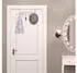 Relaxdays Türgarderobe zum Einhängen, 6 Haken, Gold, 4er-Set