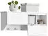 SoBuy Wandgarderobe mit 2 Klappen und 5 Haken, 78x20x30cm, Weiß (FHK24-W)