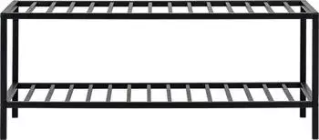 Mid.you DROP VITA Schuhregal Metall, schwarz, 34x79x32cm