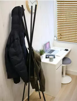 Unilux TOTEM Garderobenständer Metall schwarz 1750mm (400188801)