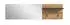 xonox.home Canu Garderobenpaneel mit Spiegel, Ablageboden & 2 Haken, 150x40x22cm (X4CE1617)