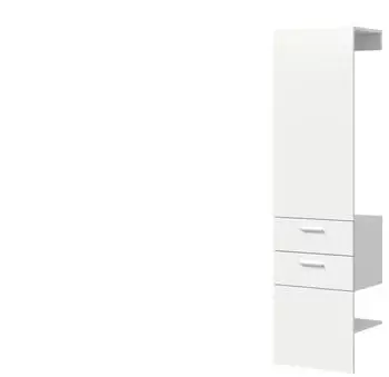 xonox.home Garderobenpaneel Vaga Wei&szlig; Melamin 52x190x36cm (VAGA)