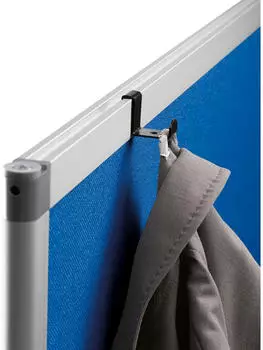 Soennecken Kleiderhaken f&uuml;r Stellw&auml;nde, Metall, schwarz (820074200)